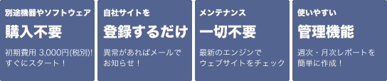 ウェブ改ざん検知サービス導入のメリット